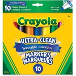 Crayola 10-Colour Ultra-Clean Washable Markers Set