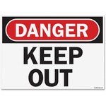 U.S. Stamp & Sign OSHA Danger Keep Out Safety Sign