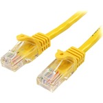 StarTech.com 2 m Yellow Cat5e Snagless RJ45 UTP Patch Cable - 2m Patch Cord - 1 x RJ-45 Male Network