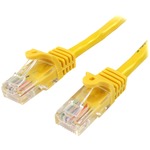 StarTech.com 3 m Yellow Cat5e Snagless RJ45 UTP Patch Cable - 3m Patch Cord - 1 x RJ-45 Male Network