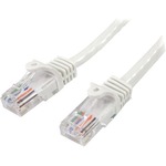 StarTech.com 1m White Cat5e Snagless RJ45 UTP Patch Cable - 1m Patch Cord - 1x RJ-45 Male Network