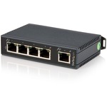 StarTech.com 5 Port Industrial Ethernet Switch - DIN Rail Mountable - 5 x Network RJ-45 Ports - 10/100Base-TX