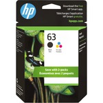 HP 63 Original Ink Cartridge - Black, Tri-color