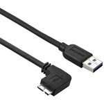 StarTech.com 1m 3 ft Slim Micro USB 3.0 Cable - M/M - USB 3.0 A to Left-Angle Micro USB