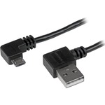 StarTech.com 2m 6 ft Micro-USB Cable with Right-Angled Connectors - M/M - USB A to Micro B Cable
