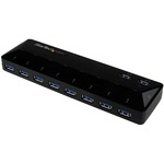 StarTech.com 10-Port USB 3.0 Hub with Charge and Sync Ports - 2 x 1.5A Ports - Desktop USB Hub and Fast-Charging Station - 10 Total USB Ports - 10 USB 3.0 Ports