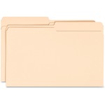 Business Source 1/2 Tab Cut Legal Recycled Top Tab File Folder