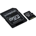 Kingston 256 GB microSDXC - Class 10/UHS-I - 45 MB/s Read - 10 MB/s Write
