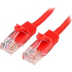StarTech.com 5m Red Cat5e Patch Cable with Snagless RJ45 Connectors - Long Ethernet Cable - 5 m Cat 5e UTP Cable - First End: 1 x RJ-45 Male Network - Second End: 1