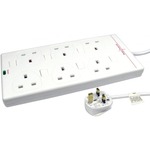 NEWlink Power Strip - 6 x AC Power - 3 m Cord - 13 A Current - White