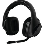 Logitech G533 Wireless Over-the-head Stereo Headset - Black - Binaural - Circumaural - 1500 cm