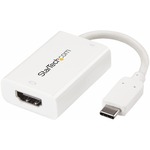 StarTech.com USB-C to HDMI Adapter with USB Power Delivery - USB Type-C to HDMI Converter for Computers with USB C - USB Type C - 4K 60Hz - Using a single USB Type-C