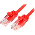 StarTech.com 10m Red Cat5e Patch Cable with Snagless RJ45 Connectors - Long Ethernet Cable - 10 m Cat 5e UTP Cable - First End: 1 x RJ-45 Male Network - Second End: