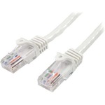 StarTech.com 10m White Cat5e Patch Cable with Snagless RJ45 Connectors - Long Ethernet Cable - 10 m Cat 5e UTP Cable - First End: 1 x RJ-45 Male Network - Second End
