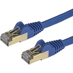 StarTech.com CAT6a Ethernet Cable - 1,8m - Blue Network Cable - Snagless RJ45 Cable - Ethernet Cord - 1,8m / 6 ft - First End: 1 x RJ-45 Male Network - Second End: 1