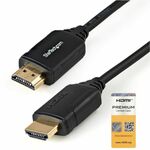 StarTech.com Premium Certified High Speed HDMI 2.0 Cable with Ethernet - 1.5ft 0.5m - HDR 4K 60Hz - 20 inch Short HDMI Male to Male Cord HDMM50CMP - Create feature
