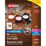 Avery&reg; Dissolvable Print-to-the-Edge Oval Labels
