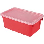 Storex Clear Lid Small Cubby Bin