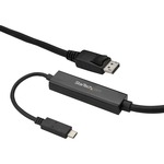 StarTech.com 3m / 10 ft USB C to DisplayPort Cable - USB-C to DP Cable - 4K 60Hz - Black - 9.8 ft. USB C to DisplayPort cable and adapter in-one- 4K DisplayPort cabl