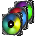ML120 PRO RGB LED 120MM PWM Premium Magnetic Levitation Fan — 3 Fan Pack with Lighting Node PRO