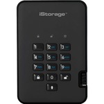 iStorage diskAshur2 1 TB Hard Drive - External - Portable - TAA Compliant - USB 3.1 - 5400rpm - 8 MB Buffer - Phantom Black - 256-bit Encryption Standard