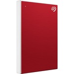 Seagate Backup Plus Slim STHN1000403 1 TB Portable Hard Drive - 2.5"" External - Red