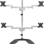 StarTech.com Quad-Monitor Stand - For up to 32inch VESA Mount Monitors - Articulating - Steel Andamp; Aluminum Four Monitor Mount ARMQUADSS - Up to 81.3 cm 32inch Screen Sup