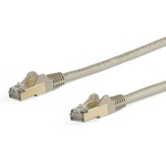 StarTech.com 5m CAT6a Ethernet Cable - Grey - RJ45 Snagless Connectors - CAT6a STP Cord - Copper Wire - Network Cable 6ASPAT5MGR - First End: 1 x RJ-45 Male Networ