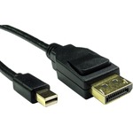 Cables Direct 50 cm DisplayPort/Mini DisplayPort A/V Cable for Audio/Video Device, Gaming Computer, Monitor - First End: 1 x Mini DisplayPort Male Digital Audio/Vide