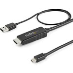 StarTech.com 6ft 2m HDMI to Mini DisplayPort Cable 4K 30Hz - Active HDMI to mDP Adapter Cable with Audio - USB Powered - Video Converter