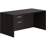 Offices To Go Ionic Single Pedestal Desk 60""W x 30""D x 29""H Dark Espresso