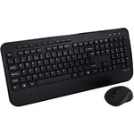 V7 CKW300UK Keyboard Andamp; Mouse - QWERTY - English UK - Wireless RF 2.40 GHz - Keyboard/Keypad Color: Black