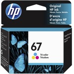 HP 67 Original Inkjet Ink Cartridge - Tri-color Each