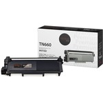 Premium Tone Laser Toner Cartridge - Alternative for Brother TN660 - Black - 1 Each