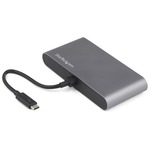 StarTech.com Thunderbolt 3 Mini Dock - Portable Dual Monitor TB3 Docking Station DisplayPort 4K 60Hz - 1x USB-A, GbE - 28cm 11inch Cable - Thunderbolt 3 mini dock - 4