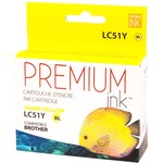 Premium Ink Inkjet Ink Cartridge - Alternative for Brother LC51YS - Yellow - 1 Each