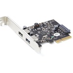 StarTech.com 2-Port USB PCIe Card 10Gbps/port - USB 3.1/3.2 Gen 2 Type-A PCI Express 3.0 x2 Host Controller Expansion Card -