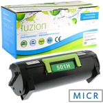 Fuzion MICR Toner Cartridge - Alternative for Lexmark 501H - Black