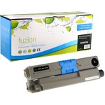 Fuzion High Yield Laser Toner Cartridge - Alternative for Okidata C332K (46508704) - Black - 1 Each