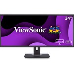 ViewSonic Graphic VG3456 34" Class UWQHD LED Monitor - 21:9 - Black