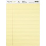 Nature Saver 100% Recycled Canary Legal Ruled Pads