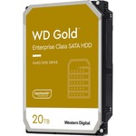 WD Gold WD202KRYZ 20 TB Hard Drive - 3.5inch Internal - SATA SATA/600 - Conventional Magnetic Recording CMR Method - Storage System Device Supported - 7200rpm