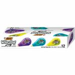 BIC Wite-Out Brand Mini Correction Tape, 4.9 Meters, 12-Count Pack of white Correction Tape, Compact Tape Office or School Supplies