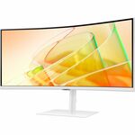 Samsung ViewFinity S6 S34C650TAU 34inch Class UW-QHD Curved Screen LCD Monitor - 21:9 - Warm White