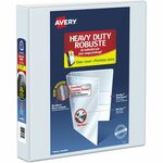 Avery&reg; Heavy-Duty View 3 Ring Binder, 1.5" One Touch Slant Rings, 1 White Binder (79795)