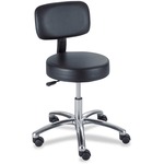 Safco 3430BL Pneumatic Lab Stool With Back