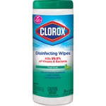Clorox Disinfecting Wipe - For Acrylic, Glass, Vinyl, Mirror, Wood, Tile - Fresh Scent - 35 / Tub - 1 Each - Disinfectant, Pre-moistened, Streak-free, Kill Germs