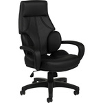 Offices To Go Kazan Tilter Chair - Black Polyurethane Seat - High Back - 5-star Base - Black - Polyurethane - 1 Each