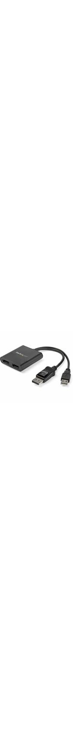 StarTech.com MST Hub - DisplayPort to 2x DisplayPort - Multi Stream Transport Hub - DP 1.2 to DP - DisplayPort - USB