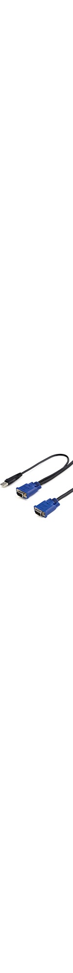 StarTech.com 15 ft 2-in-1 Ultra Thin USB KVM Cable - Black